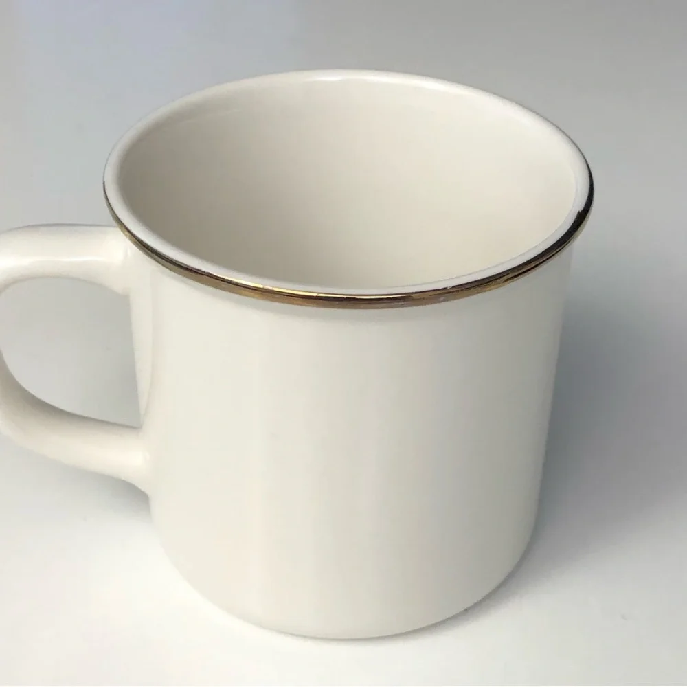 Pottery Barn Plaid Initial H Mug